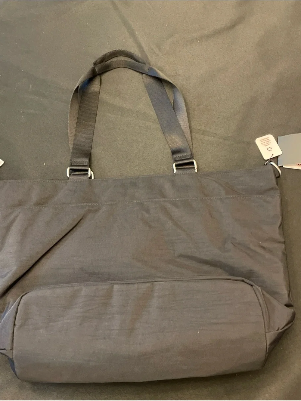 Baggallini Black Nylon Messenger Bag with Front Pockets